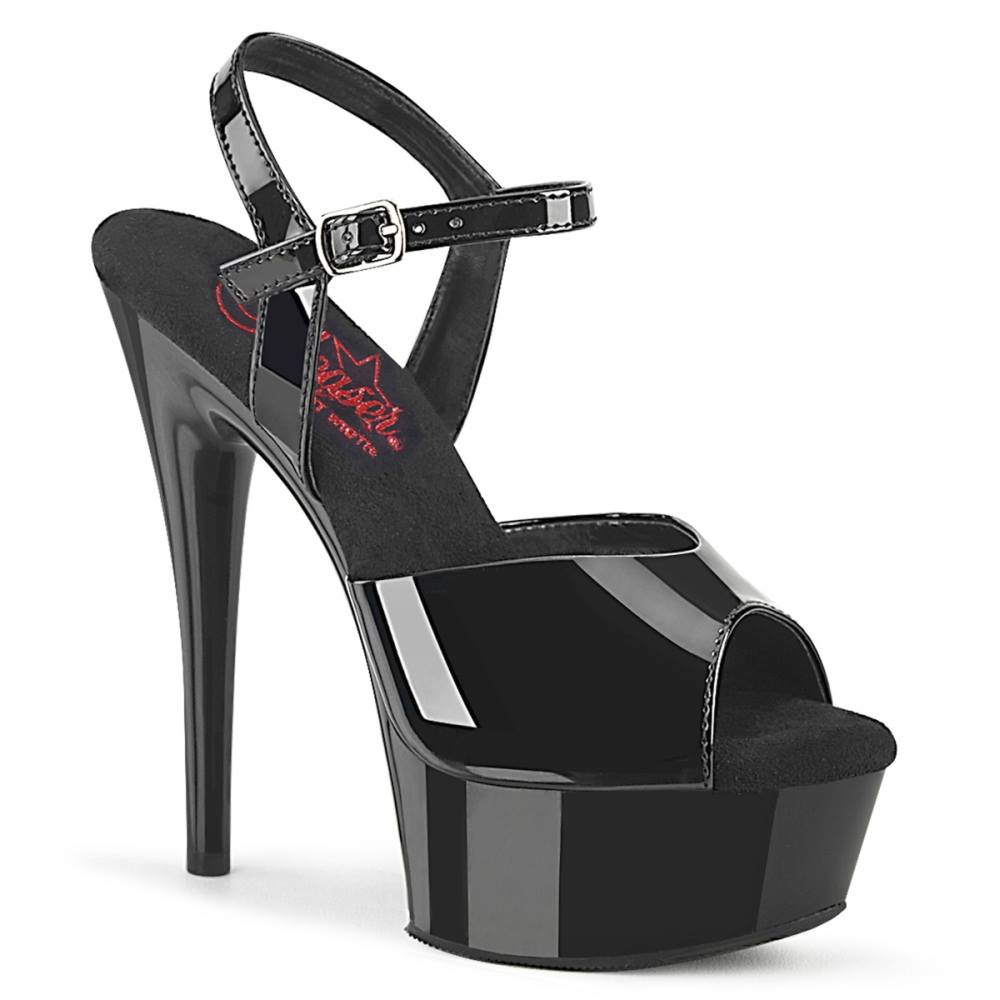 Pleaser - EXCITE609 KnöchelriemenSandale - Schwarz Product image